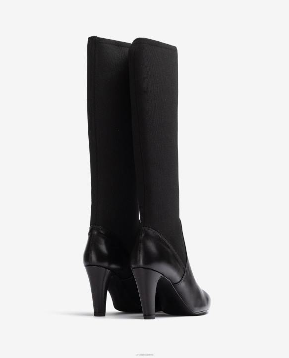 naiset Unisa saappaat kierrätetystä joustavasta kankaasta neljänneksen ylälinjalla muotiT08H1043