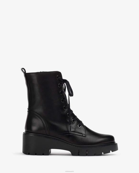 naiset Unisa sotilaalliset nahkaiset nilkkurit siroT08H942