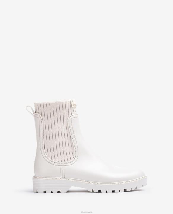 naiset Unisa superpehmeät wellington-nilkkurit valkoinenT08H860