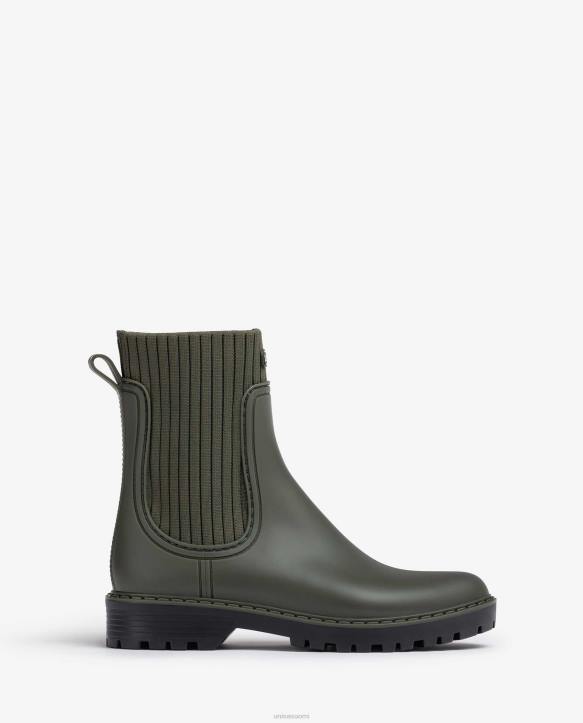 naiset Unisa superpehmeät wellington-nilkkurit vihreäT08H859