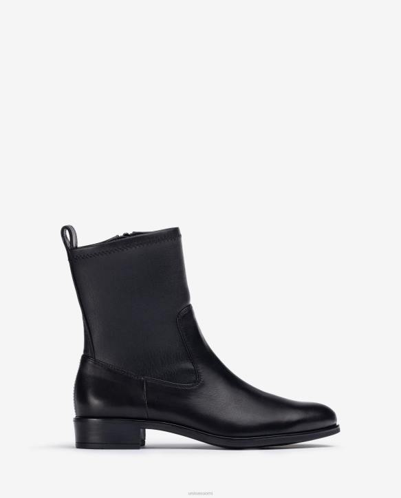 naiset Unisa yksinkertainen nilkkurit joustavalla neljännesylälinjalla mustaT08H884