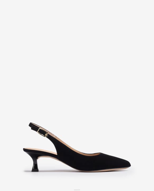 naiset Unisa mokkanahkahihna takaisin mustaT08H520