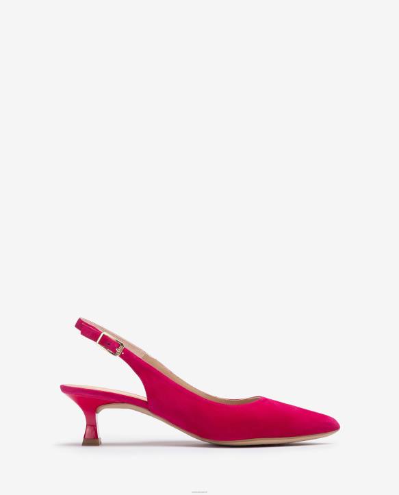 naiset Unisa mokkanahkahihna takaisin vaaleanpunainenT08H508