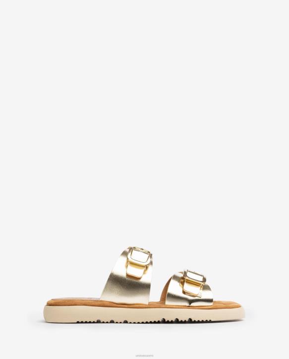 naiset Unisa litteä sandaali kaksinkertaisella soljella siroT08H98