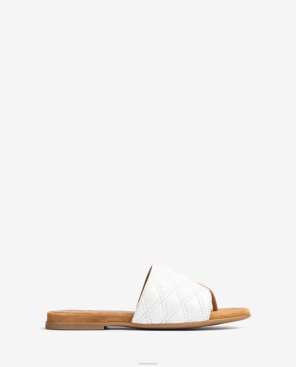 naiset Unisa neliömäinen sandaali valkoinenT08H60