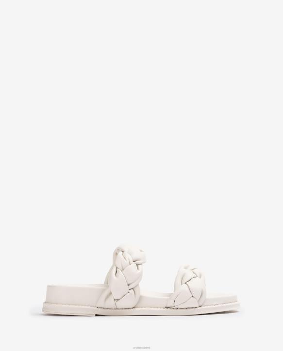 naiset Unisa sandaalit, joissa punottu olkaimet valkoinenT08H390