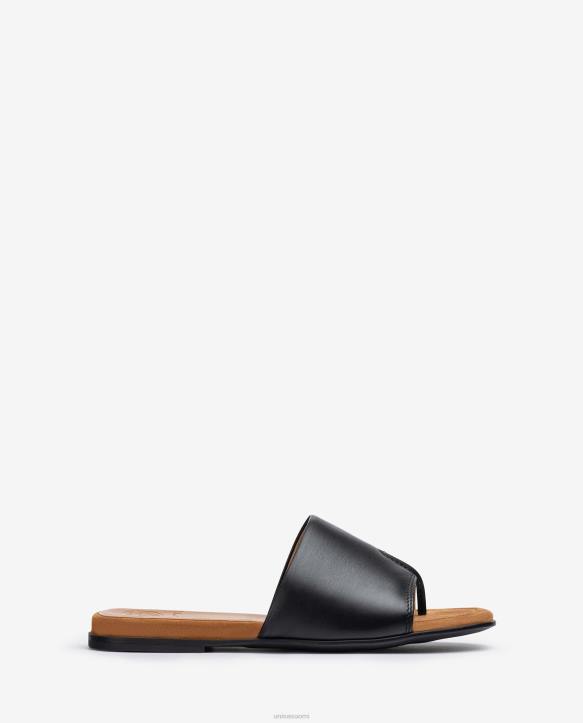 naiset Unisa varvastolppasandaali mustaT08H444