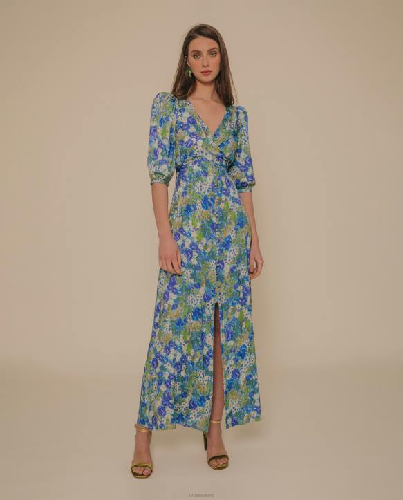 naiset Unisa lentävä midi-mekko sininenT08H1248